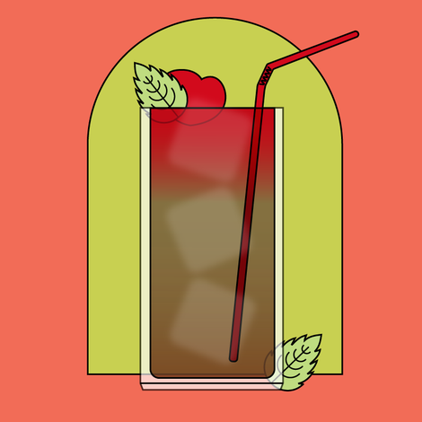 Coffee Cherry Soda Cocktail